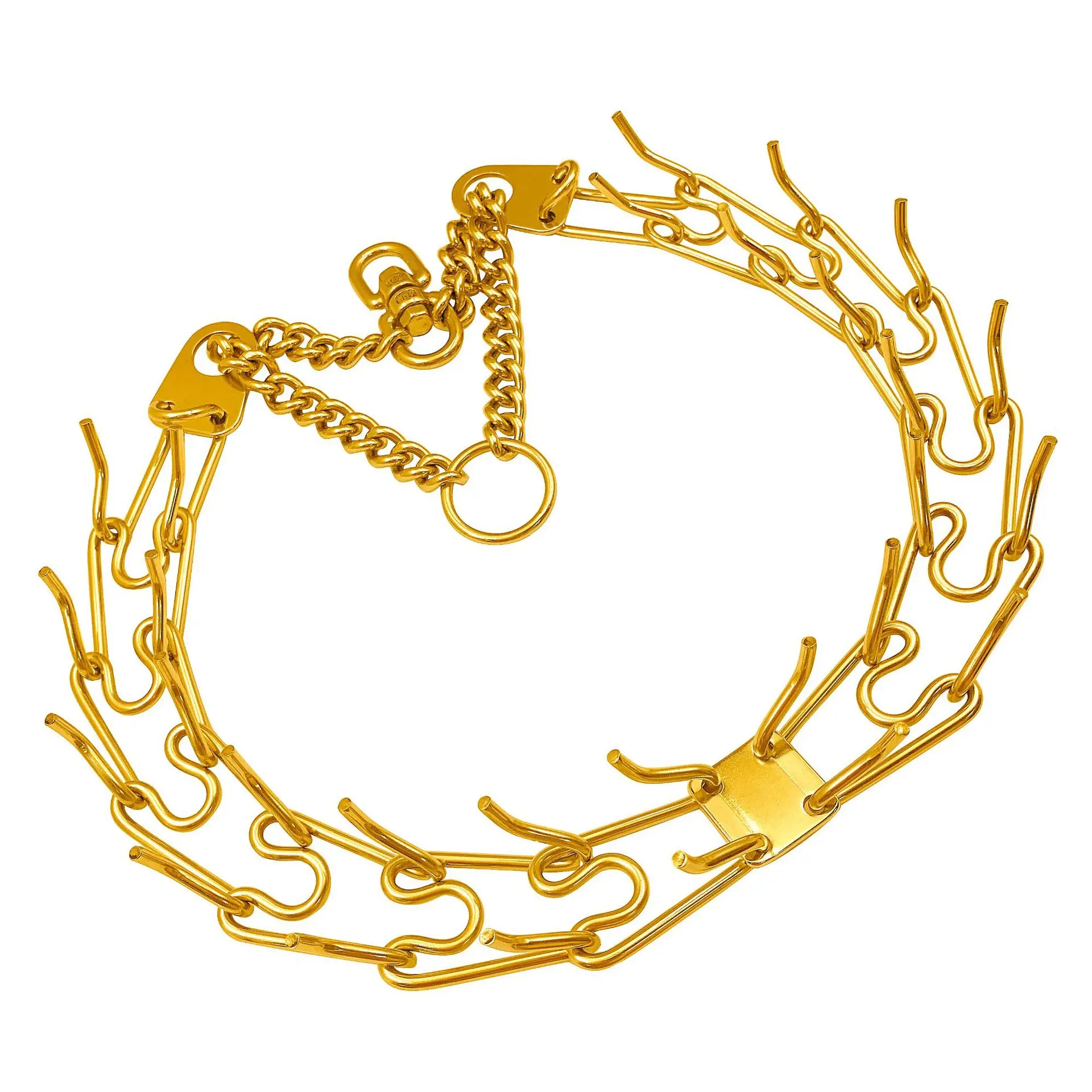 Pet Collars 3MM Stimulus Chain Stainless Steel Dog Chain Large Dog Explosion-proof Shock Collar P Chain Metal Dog Collar