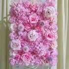 Rose Artificial Silk Rose Flower Wall Panel Backdrop Artificial Flower Decorative Flowers Wall