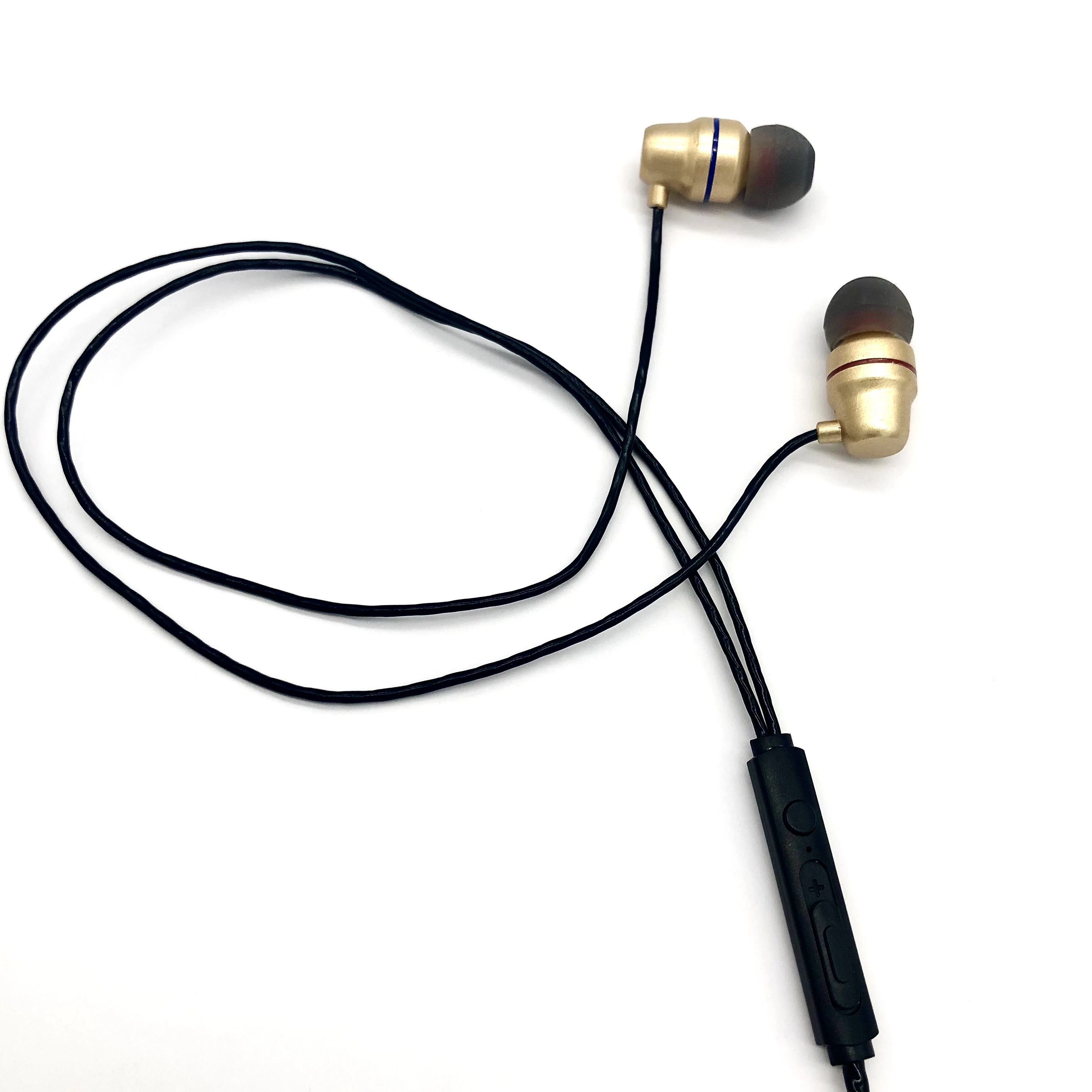 Wholesale 1.2M Earphones Wired 3.5mm with Mic In-ear Stereo Headphone for iphone and Android