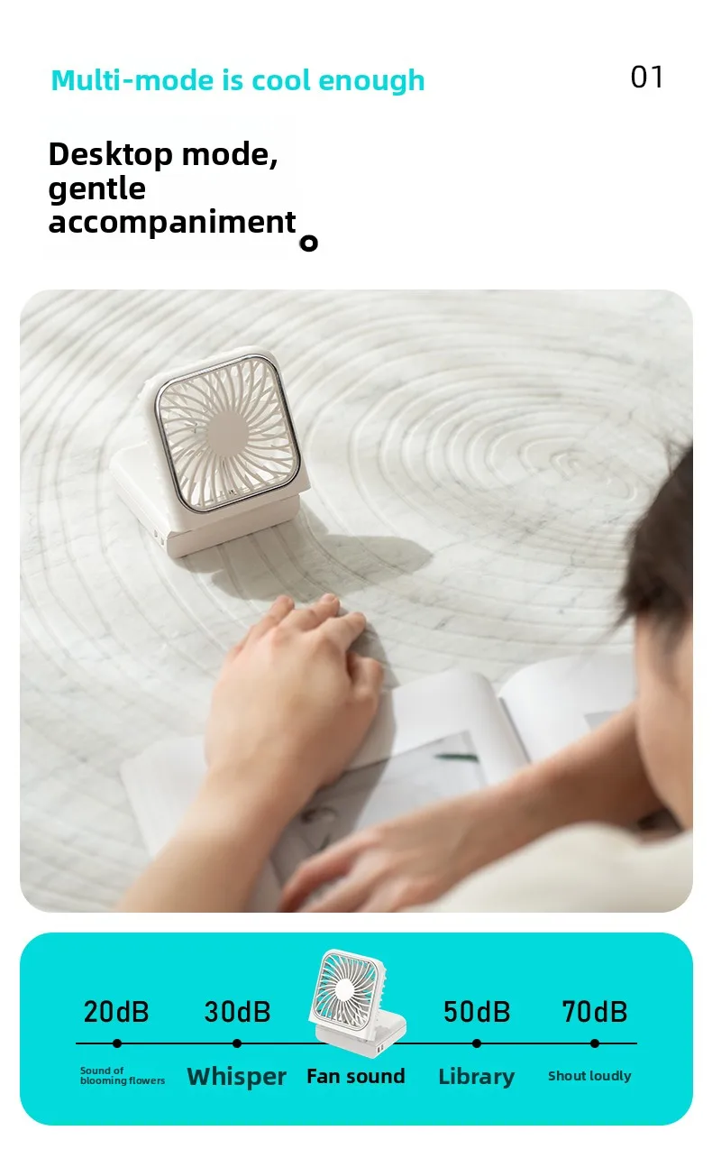 Wearable Neck Hanging Fan, Portable, USB - detail 24