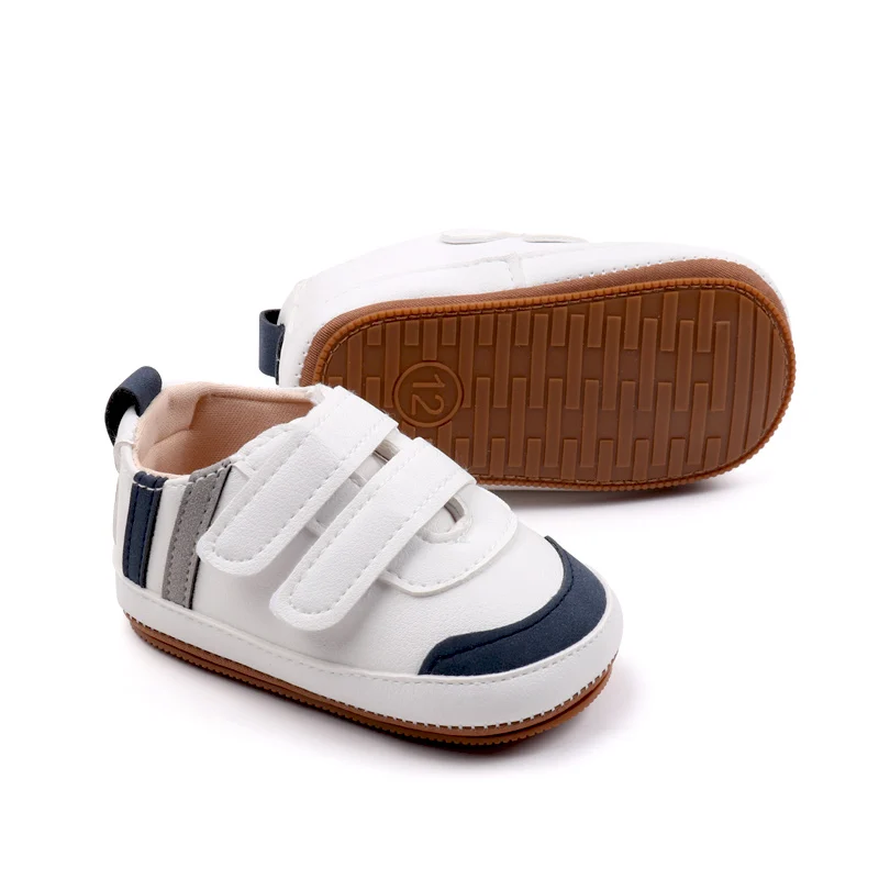 Wholesale Striped Double-Strap Baby Toddler Shoes Casual Fashionable Shoes for Walking details