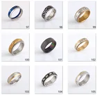 Fashion Silver Rings Ringsrings Fashion 316L Stainless Steel Silver Color Rings For Women Men Engrave Jewelry
