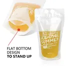 Drink Pouches Clear Drink Smoothie Reclosable Zipper Stand-up Plastic Pouches Hand Held Drinking Bags