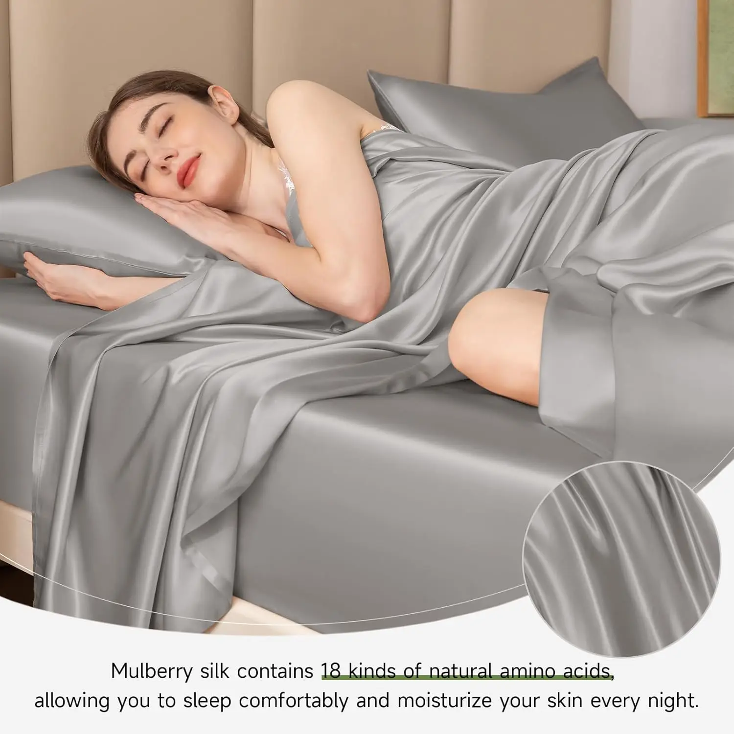 100% mulberry silk high quality soft restful silk