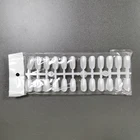 Oval Factory 50pcs False Nail Tips Stick Nail Art Practice Board Oval Full Cover Nail Tips Window Display
