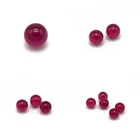 Stone Beads Precision Loose Stone Red Color Round Beads Crystal Synthetic Optical Ruby Ball