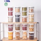 Resistant Plastic Plastic 9pcs High Quality Heat Resistant Plastic Airtight Food Storage Container Set