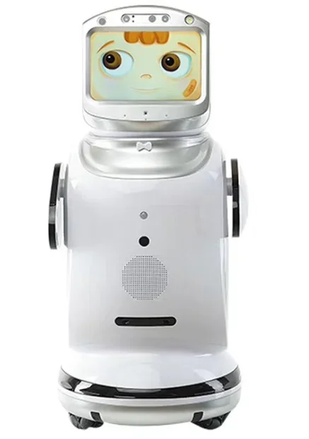 Smart commercial or house security robot can program dialogue voice  remote control video chat monitoring  robot