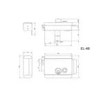 Manual China Custom Made Manual Hardware Door Lock For Hotel With Button Control And 3 Brass Normal Keys