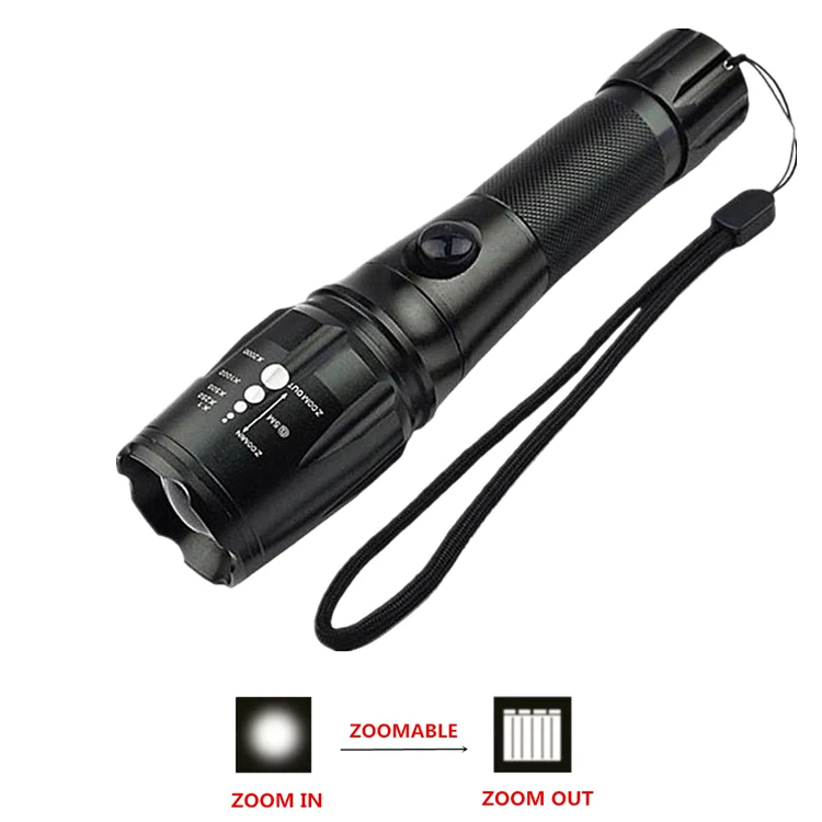 TORCIA LED CREE 1000 LM LUMEN RICARICABILE ZOOM  ZOOMABLE TASCABILE LUMENS XENON 