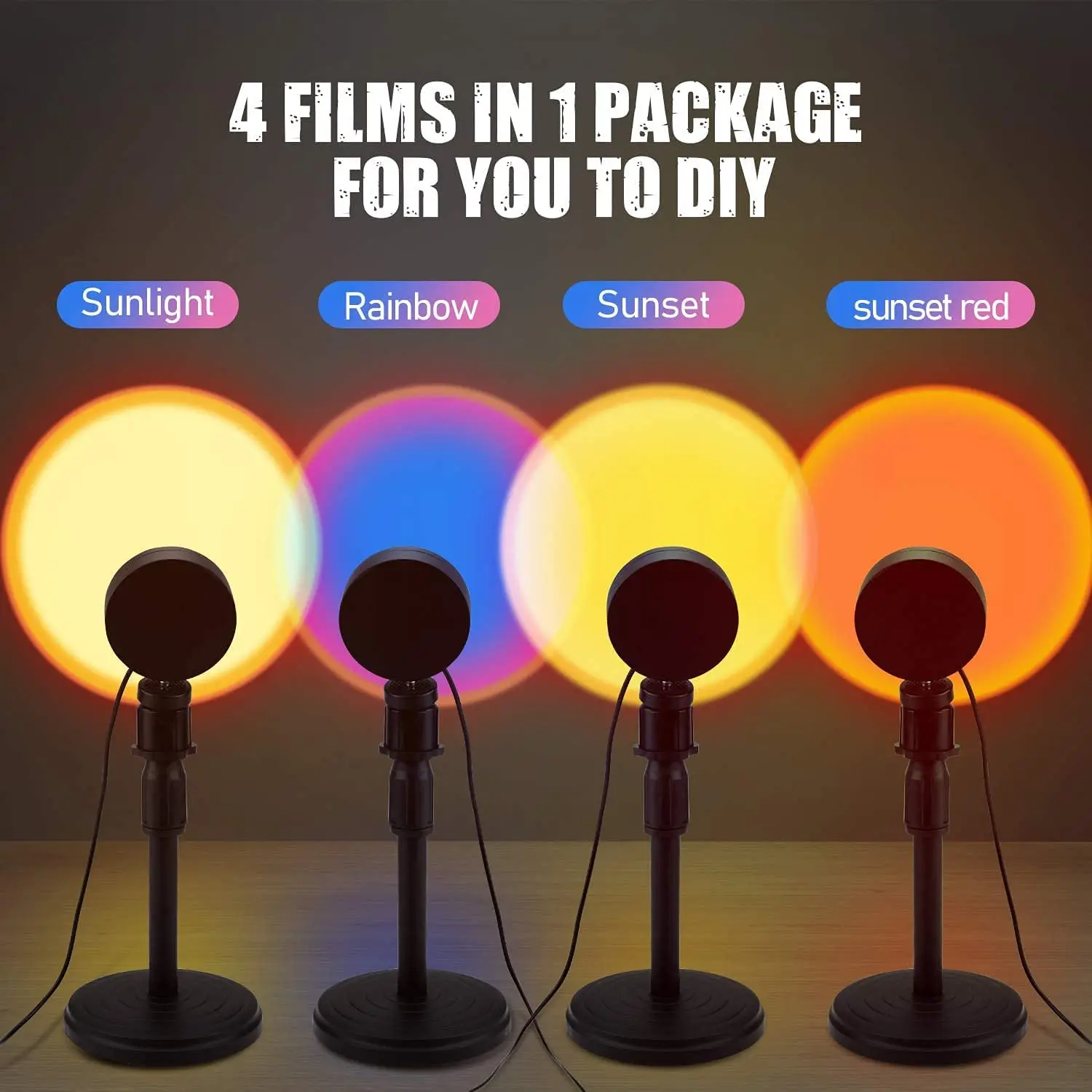 Led Backlight,Sunset Projector Lamp 