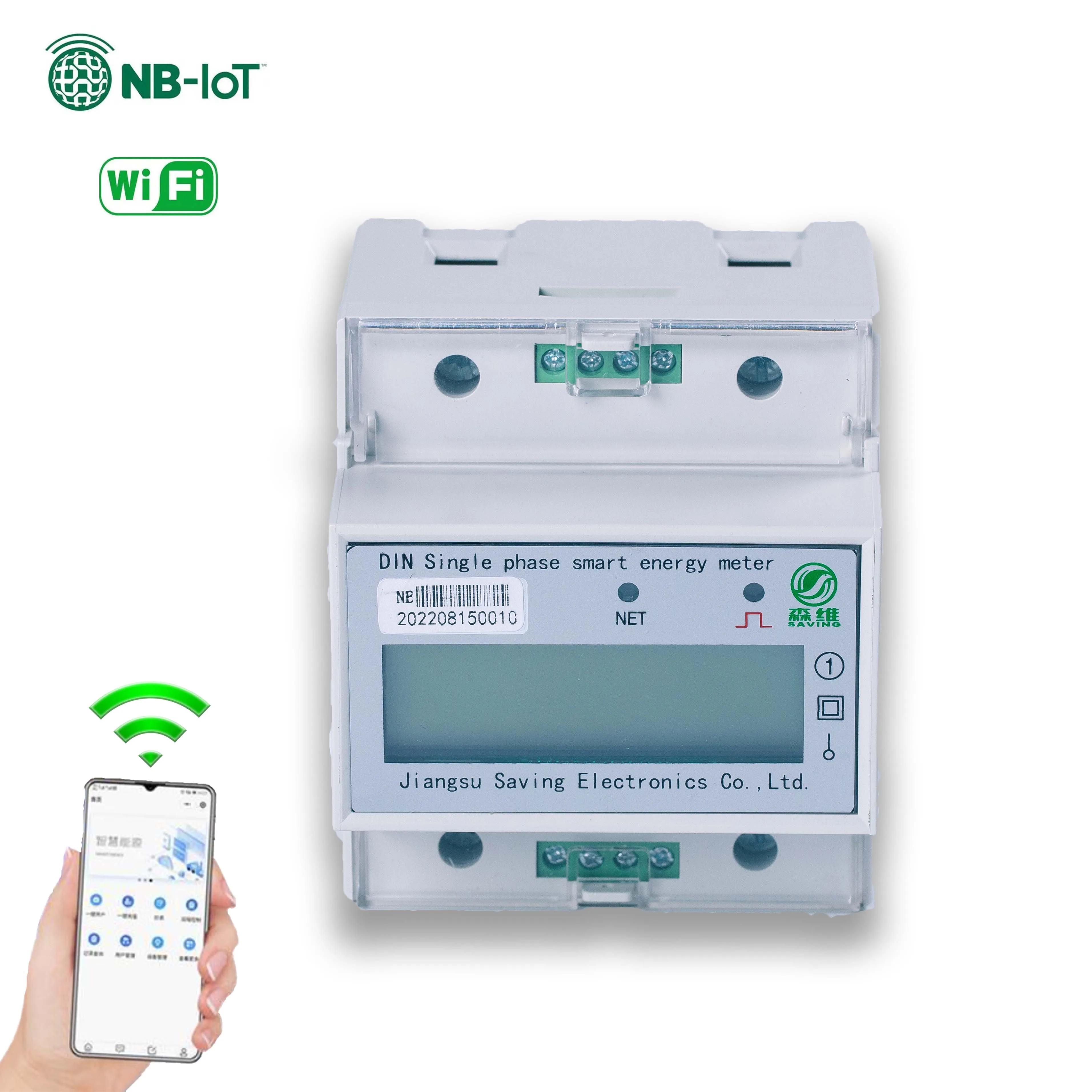 Jiangsu Lorawan Energy Electric Meter Wifi Single Phase Smart Electric