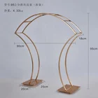 Wedding Wedding Wedding Decoration Gold Metal Round Arch Flower Stand For Table