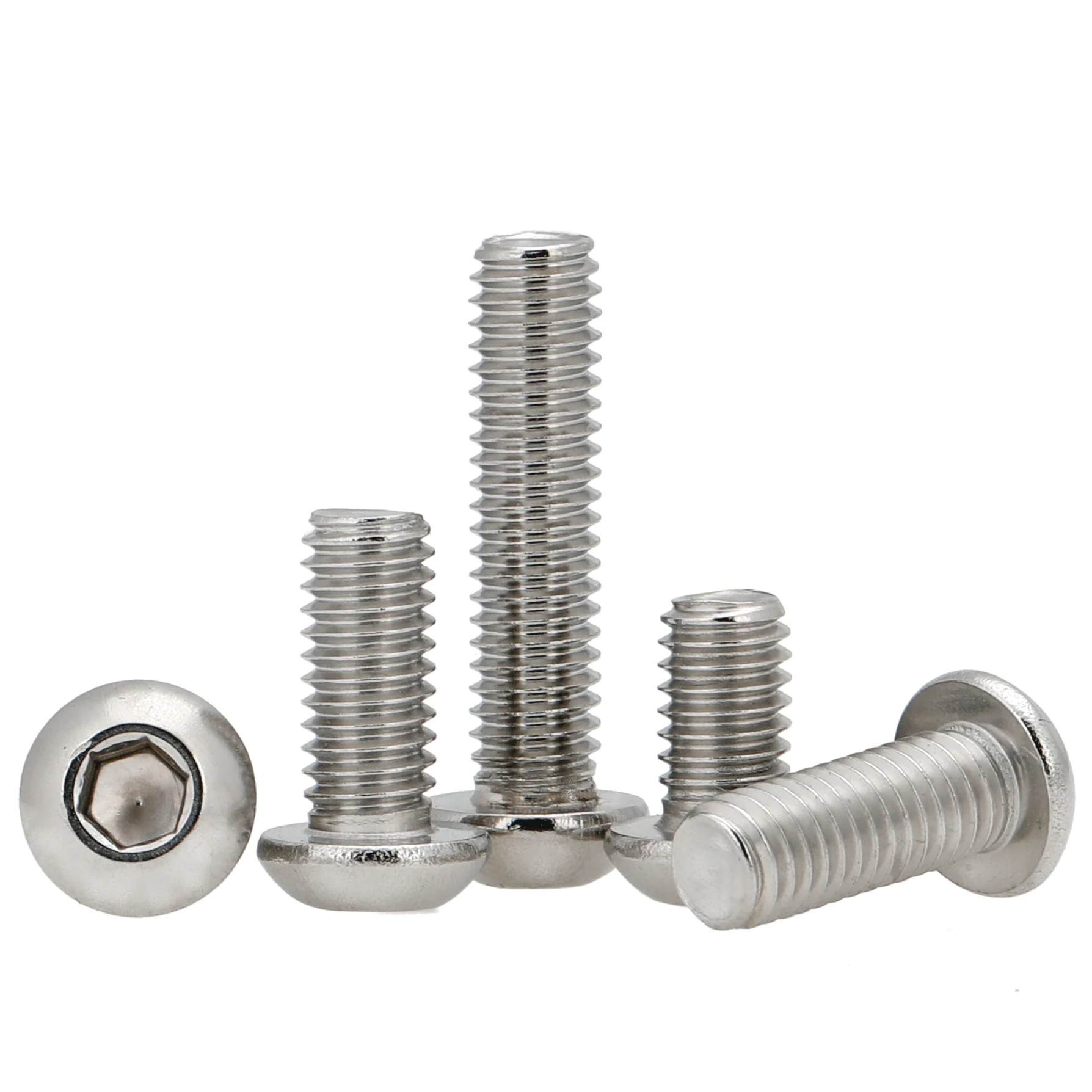 316 Stainless Steel ISO7380 Hex Socket Bolt Button Head Screw M3 M4 M5 M6 M8 M10 
