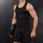 Vest Tank Tops Men's Sports Fitness Training Tight-Fitting Quick-drying Vest Men Tank Tops