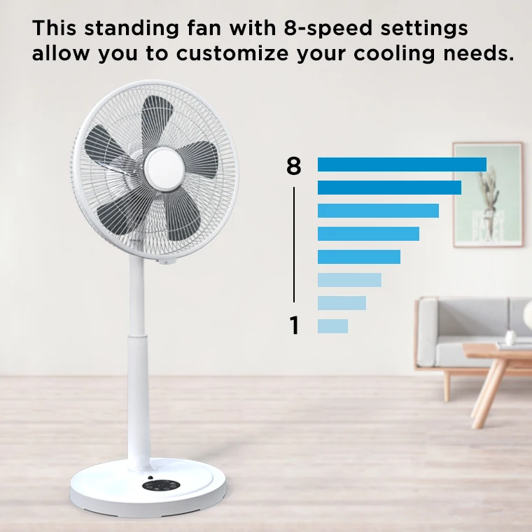Vertical Air Circulation Fan, 24, Plastic - detail 6