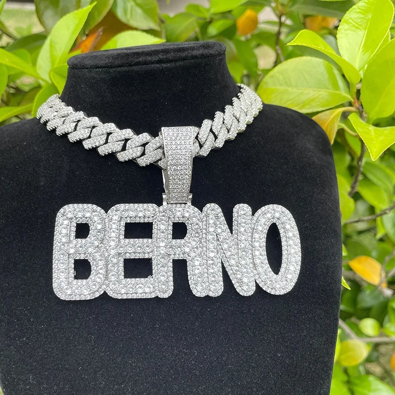 Custom Hip Hop Jewelry 925 Silver Name 
