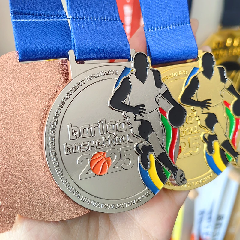 Custom 3D Antiqued Modern Traditional Style Metal Medals Manufacture's Personalized Football Basketball Sports Race Award Medals manufacture