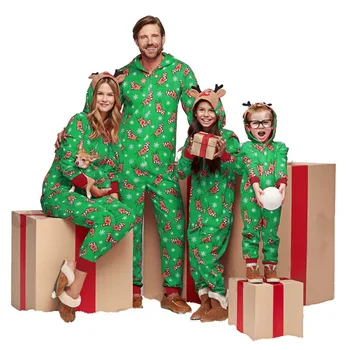 Outfit Baby Girl Rompers Christmas Pajamas Family Lounge Wear Set Yizhi Christmas Clothes Pyjamas Women Sleepwear