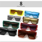 New Luxury Women Sun Glasses Vintage 1 Piece Lens Mens Square Sunglasses