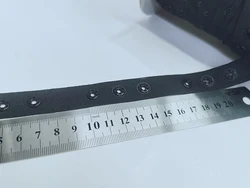 Hot selling polyester black buckle strap 18X18X36mm shirt clothing fabric webbing tape