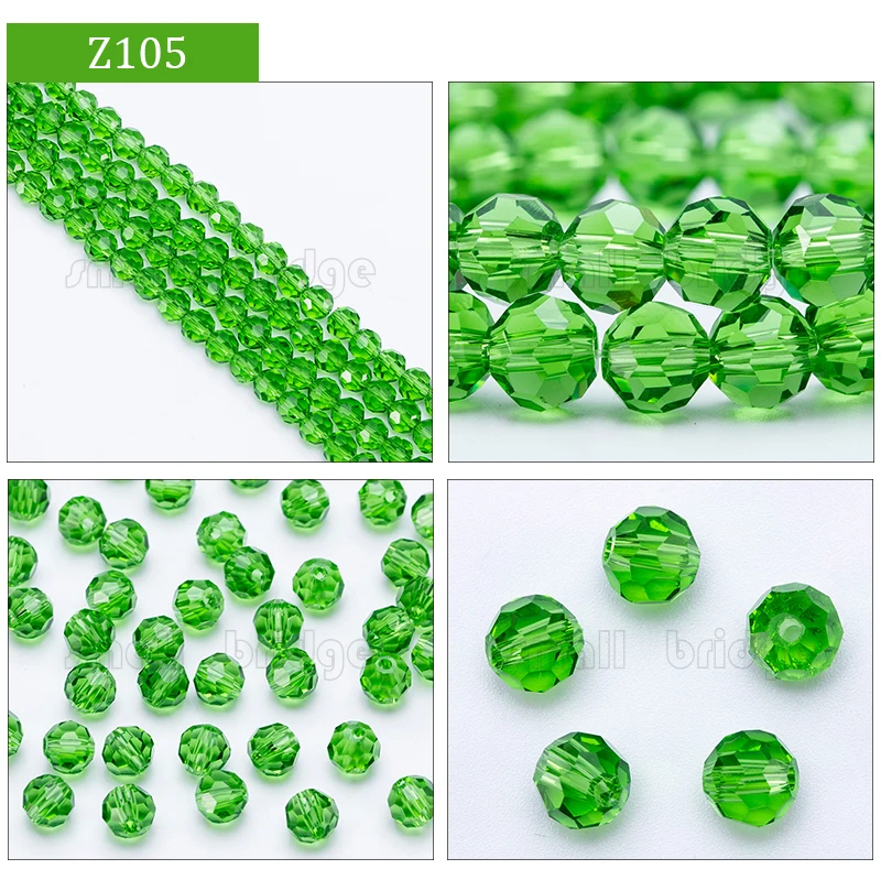 product 3 4 6 8mm austria round facet crystal beads for jewelry making bracelet diy accessories glass spacer loose beads-34