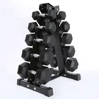 Manufacturer Gym Equipment China Manufacturer Environmental Natural Rubber Gym Equipment Hex Dumbbells