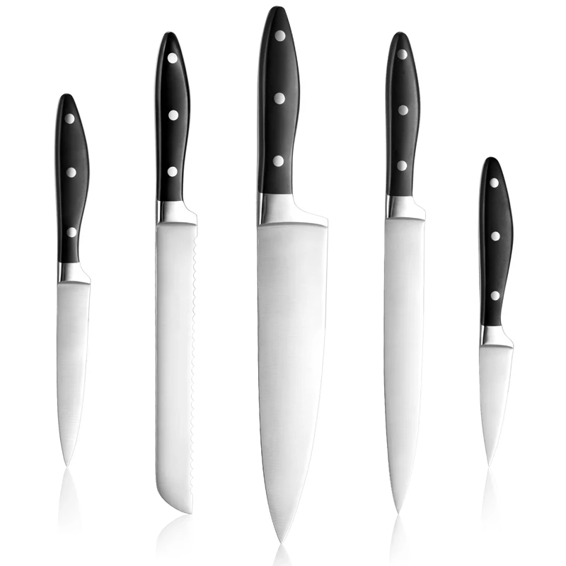 430 Stainless Steel Kitchen Knife Set With ABS Handle 5 PCS Professionals Chef Kitchen Knives Kit