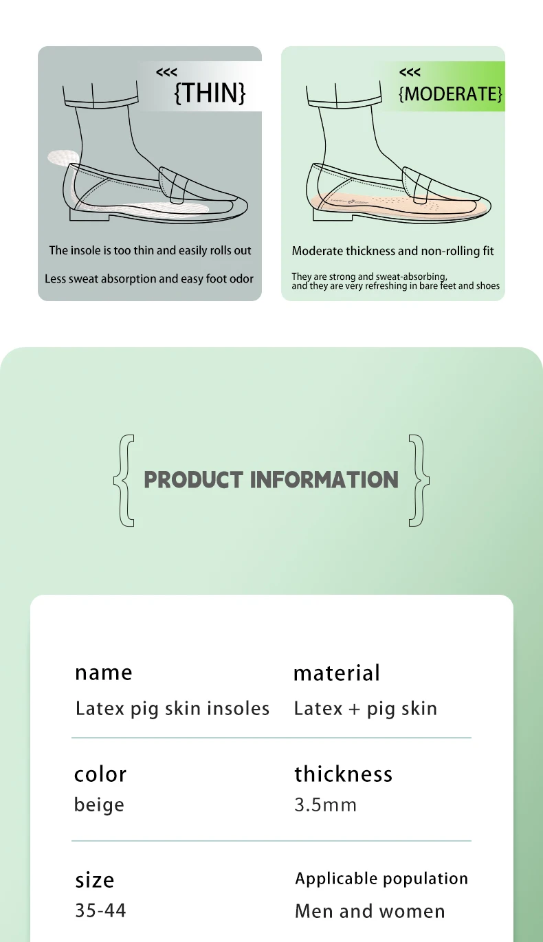 Wholesale/custom Genuine Leather Pigskin Latex Insole Soft and Long-lasting Shock Absorption Sweat Resistant Leather Shoe Insole Wholesale/custom Genuine Leather Pigskin Latex Insole Soft and Long-lasting Shock Absorption Sweat Resistant Leather Shoe Insole