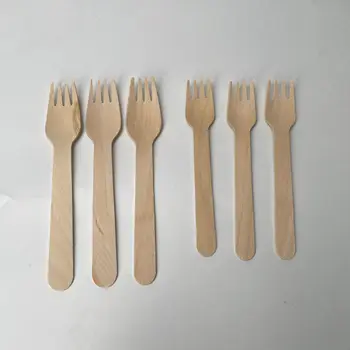 Wholesale Price Eco Friendly Disposable Wooden Cutlery Set Grade A Spoons,Forks,Knives 100% Natural Material Heat Resistant