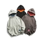 Women Hoodies Latest Custom Color Logo 100% Cotton Thick Sweatsuit Splicing Long Sleeve Man Women Hoodies