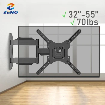 Full Motion TV Support Display Wall Mount Swivel 32''-55'' Rotation Lcd Tv Wall Mount TV Bracket