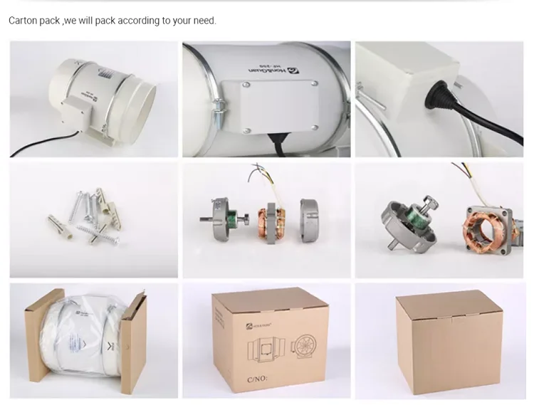 Mixed Flow Fan, 30W, 110-240V, Inline - detail 8