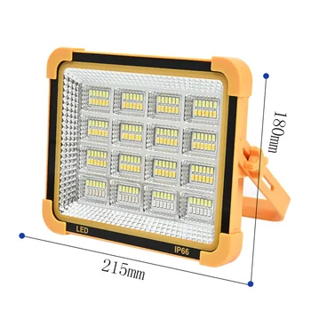 Hot Sale Outdoor Emergency Portable 200w 400w 600w Solar Panel Rechargeable Led Flood Light