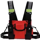 Pouch Holster Quality Universal Radio Reflective Belt Pack Pouch Holster Vest Walkie Talkie Tactical Chest Bag