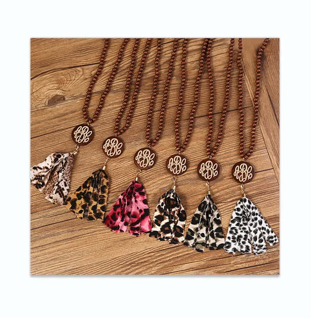 Explosive Monogram Wooden Bead Cloth 