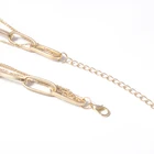 Fashion Pendant Exaggerated Thick Chain Jewelry Women Retro Multi-layer Geometric Lock Heart Necklace