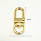 Zipper Buckle Handbag Hardware Wholesale Gold Zipper Pull Swivel Snap Hook Metal Buckle Dog Coller Buckle For Bag