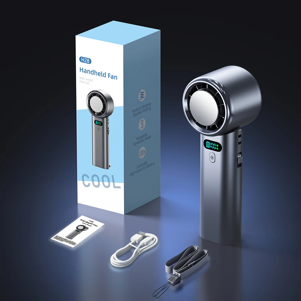 Foldable Mini Handheld Fan, Portable, LED, MOQ - detail 20