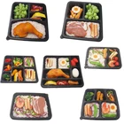 Disposable Food Container Plastic Disposable Take Away Container Disposable Microwave PP Fast Food Container Box Plastic Lunch Bento Tray With Lid