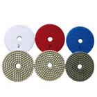Polishing 4 Inch 3 Step White Diamond Wet Flexible Granite Polishing Pad For Angle Grinder