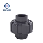 Union Industrial UPVC Union PN16 Pipe Fittings Male Female Threaded Union Pipe Fittings Equal PVC Union