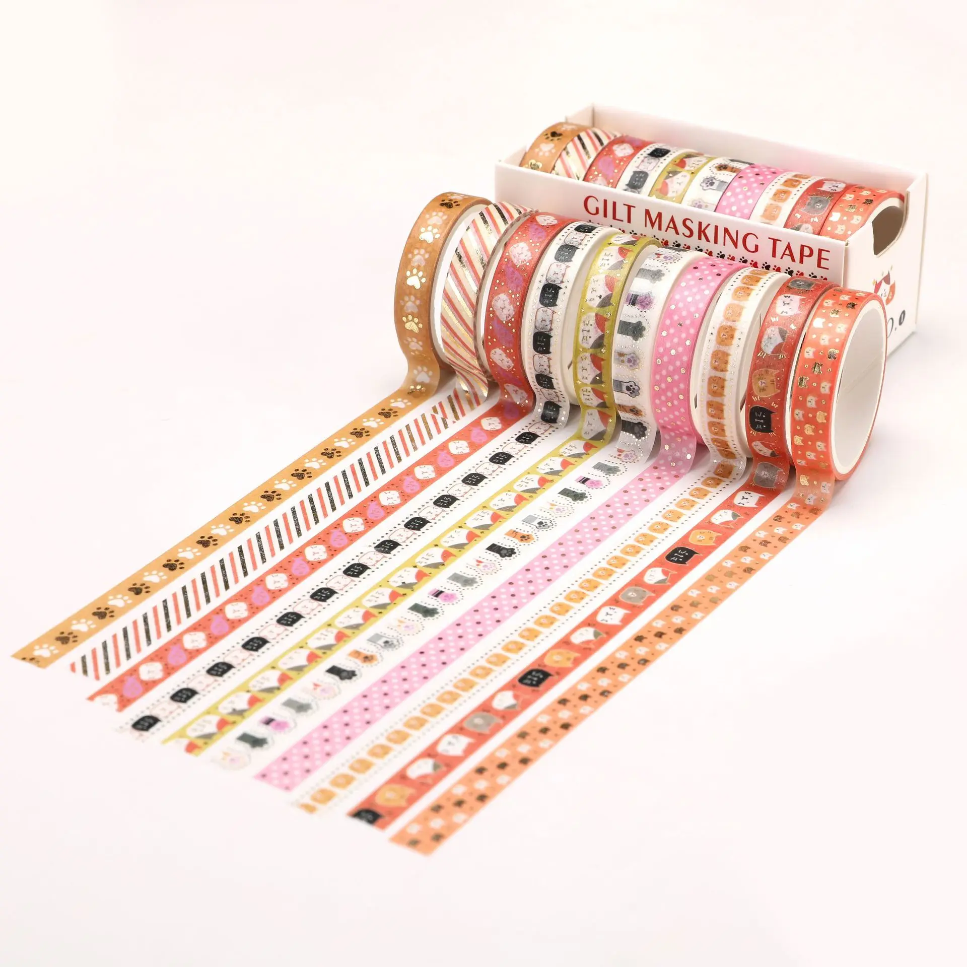 Custom High Quality Cute Personalized Printing Washi Tape , DIY Masking Paper Decoration Journal Scrapbook Sticker Supplier