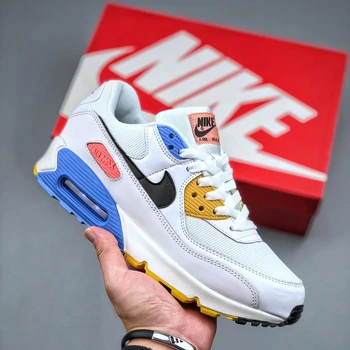 2022 Fashion Sneakers Nike Air Max 90 Solar Flare Men's Casual Shoes Air Max 90 Women's Walking Style Shoes Nike Shoes