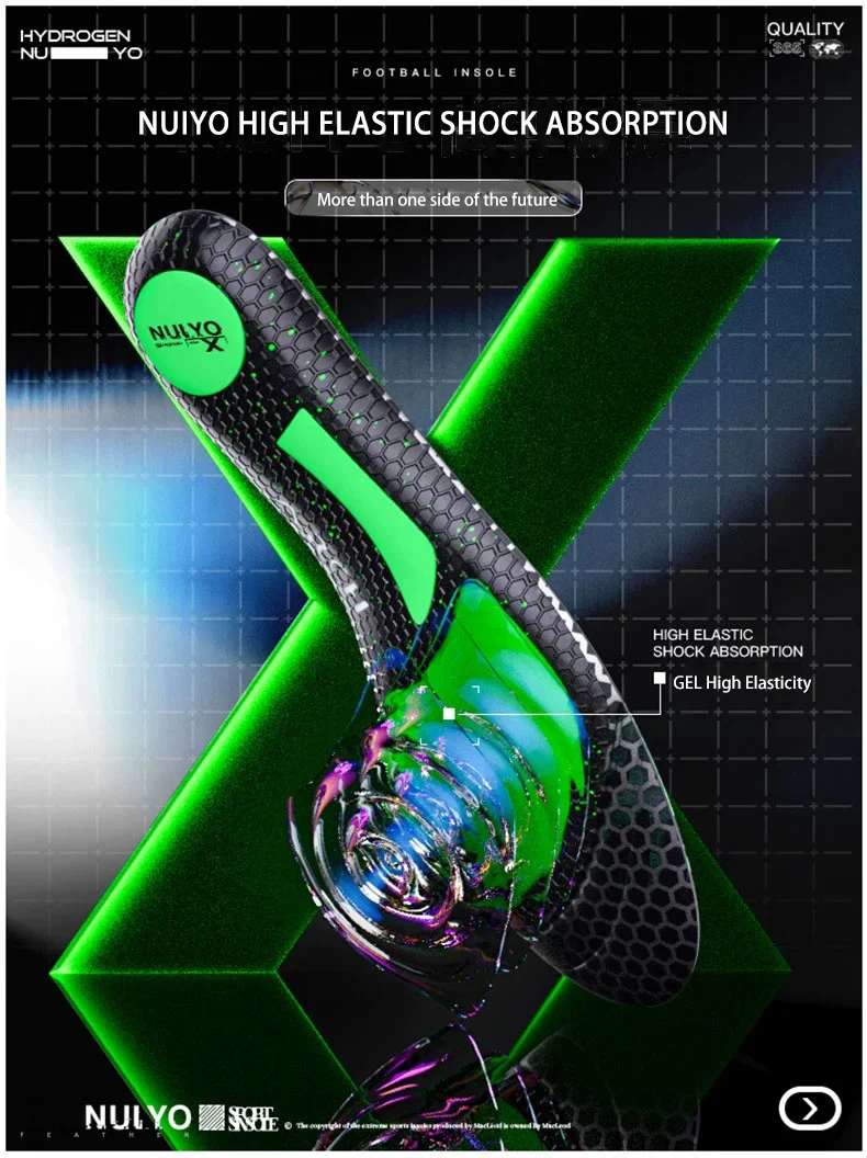 Football Sports Insoles with TPU Torsion Support & Shock Absorption Football Sports Insoles with TPU Torsion Support & Shock Absorption
