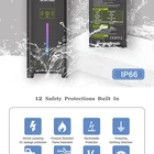 Charger Lcd Screen Type 2 32amp 7kw Portable Ev Charger Mode 2 For Zoe With Lcd Screen