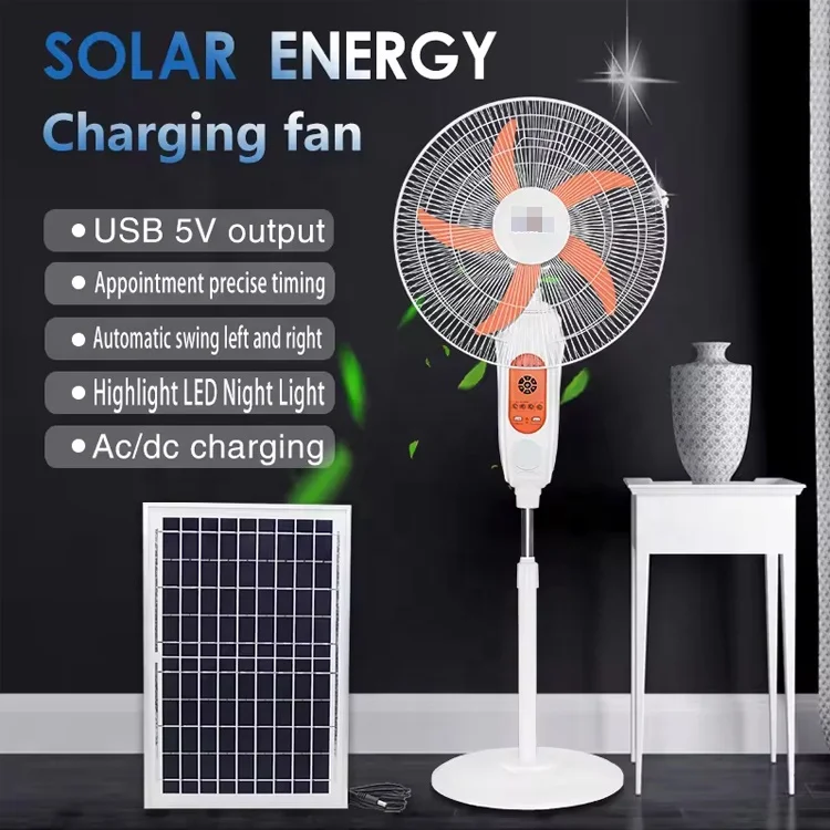 Control Solar Rechargeable Fan, LED, 18W, plastic - detail 14