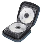 Customize Logo Size Design CD Case Holder Portable 32 CD/DVD Disc Storage Wallet Organizer Bag For Car