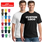 Printed T-shirt Fashion Durable Silk Screen Print Mens T-Shirts 100% Cotton Custom Logo