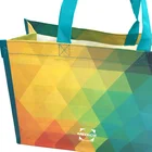 Bag Shopping Custom Logo Printed Promotional Colorful Pp Woven Bag Reusable Carry Shopping Tote Bag